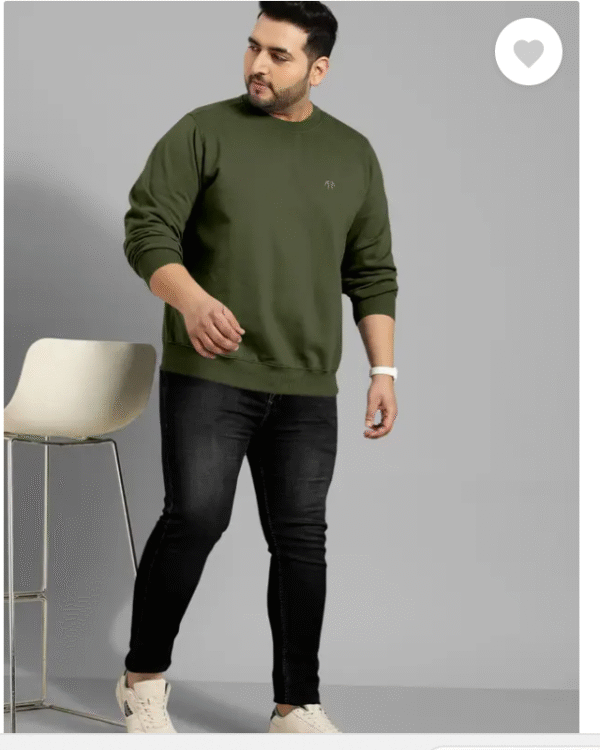 Men Solid Round Neck Cotton Blend Green T-Shirt